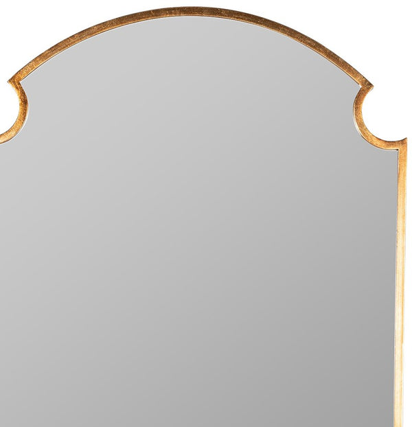 Cooper Classics Saxton Bronze Leaf Metal Wall Mirror Antique Gilded Rectangular Frame for Entryway 41924