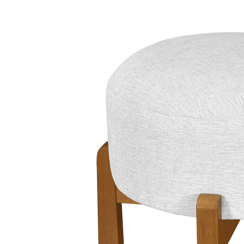 English Elm Christopher Knight Home® - Vera Elegant Wooden Barstools Set Of 2 - Ivory Upholstery, Walnut Finish For Modern Interiors N775P333869W