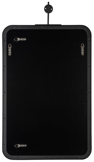 Cooper Classics Frida Matte Black Metal Rectangular Wall Mirror Slim Profile for Modern Interiors 41931
