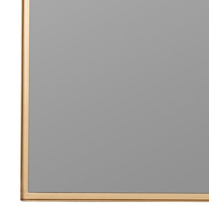 Cooper Classics Heidi Rectangular Wall Mirror Matte Gold Metal Frame Entryway Bedroom Accent 41956