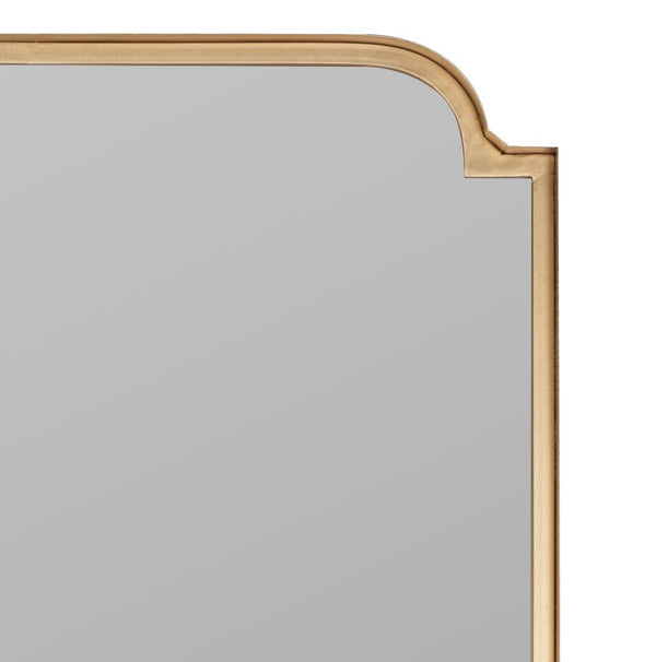 Cooper Classics Heidi Rectangular Wall Mirror Matte Gold Metal Frame Entryway Bedroom Accent 41956