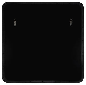 Cooper Classics Hailey Square Metal Wall Mirror with Matte Finish for Modern and Transitional Spaces Black 41967