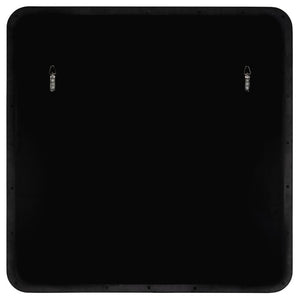 Cooper Classics Hailey Square Metal Wall Mirror with Matte Finish for Modern and Transitional Spaces Black 41967