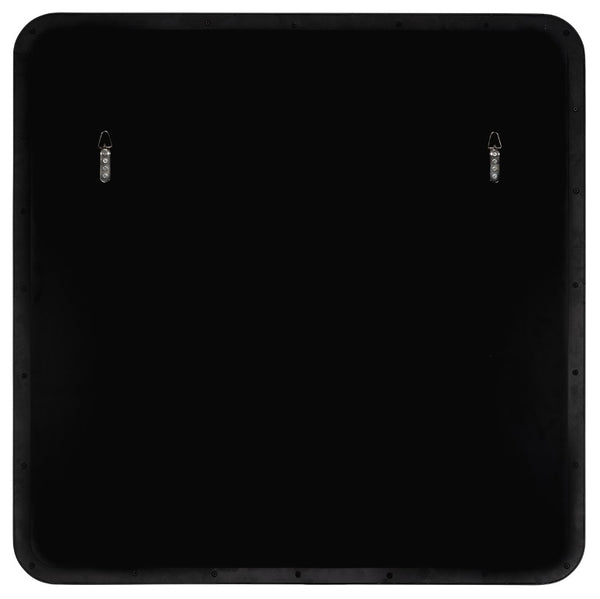 Cooper Classics Hailey Square Metal Wall Mirror with Matte Finish for Modern and Transitional Spaces Black 41967