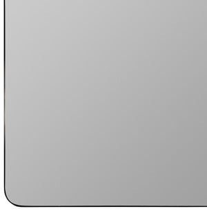 Cooper Classics Hailey Square Metal Wall Mirror with Matte Finish for Modern and Transitional Spaces Black 41967