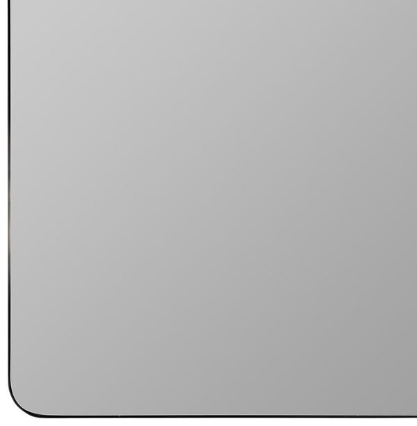 Cooper Classics Hailey Square Metal Wall Mirror with Matte Finish for Modern and Transitional Spaces Black 41967