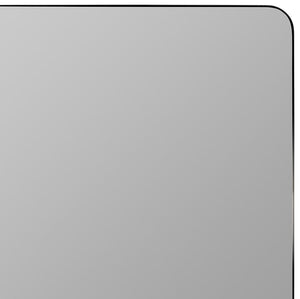 Cooper Classics Hailey Square Metal Wall Mirror with Matte Finish for Modern and Transitional Spaces Black 41967