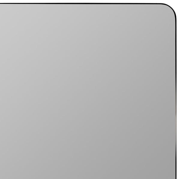 Cooper Classics Hailey Square Metal Wall Mirror with Matte Finish for Modern and Transitional Spaces Black 41967