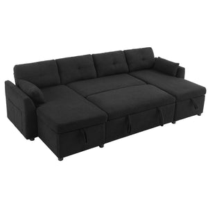 English Elm Swivel Barrel Accent Chair Chenille Tufted Round Club Seat for Living Room Lounge Black N719S002210B