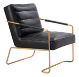 Dallas Accent Chair Vintage Black 109521 Zuo Modern