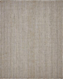 Unique Loom Braided Jute Dhaka Hand Woven Solid Rug Gray,  8' 0" x 10' 0"