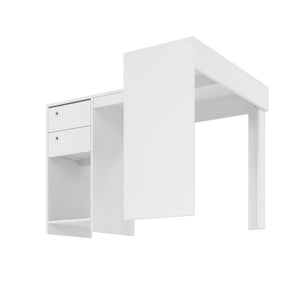 Manhattan Comfort Palermo Mid-Century Modern Desk White 41AMC6