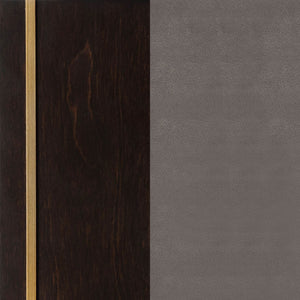 English Elm Drea Elegant Queen Panel Bed With Channel-Tufted Headboard, Smoked Peppercorn Base & Luxe Trim B062S00939