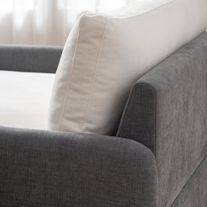 English Elm 50*43" Oversized Chenille Armchair With Plush Pillows, Modern Color-Block Accent Chair, Cozy Lounge N723P235042E-GIGA