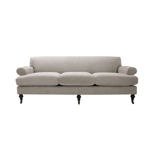 English Elm Alana Bench-made Three-cushion Sofa in Woven Polyester for Transitional Living Rooms B2719P238309