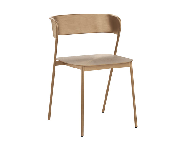 Sunpan Keanu Dining Chair - Modern Elegance with Unique Starburst Design, Crafted by Skilled Artisans Antique Gold