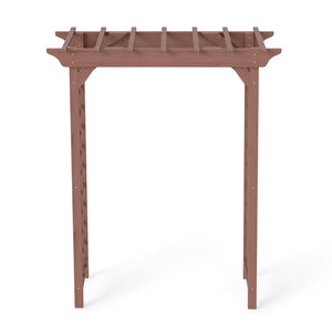 English Elm Wooden Garden Arch Solid Lattice Frame for Climbing Vines Weddings and Backyard Decor W2640P356950