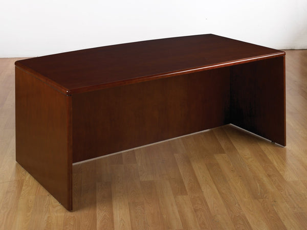 OSP Home Furnishings Sonoma Bow Top Executive Desk Shell with Spacious Work Surface for Professional Offices SON-89