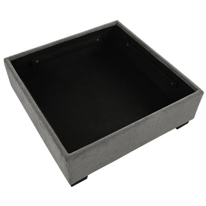 English Elm U_Style Modular U-Shaped Corner Sofa with Two Ottomans, 6-Seat Polyester Comfort, Removable Covers Gray WY000429AAE