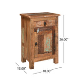 Christopher Knight Home® - Noble House - Wittwer Boho Handcrafted Distressed End Table, Distressed Paint