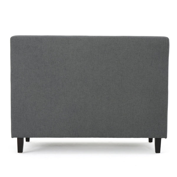 English Elm Christopher Knight Home® - LOVE Seat Charcoal Fabric Loveseat with Under-Seat Storage, Birchwood Legs, Versatile Modern-Traditional Seating (47.5" L x 31" W) 60737.00CCL