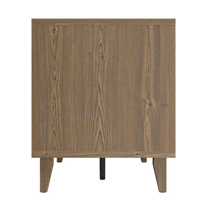 English Elm Modern 60 Inch TV Stand Console for TVs up to 65" — Walnut Finish, No-Tool Assembly, Cable Management B108P208917