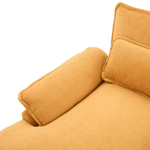 English Elm United U-Shaped Cloud Couch - 110" Chenille Sectional Sofa With Memory Foam & Double Chaise Comfort W1568S00213-GIGA