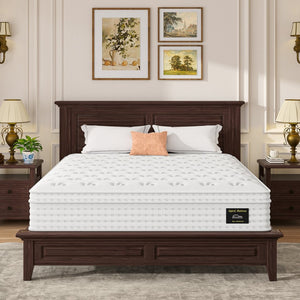 English Elm 12'' Hybrid Full Mattress Memory Foam Pocket Coils Fiberglass Free Spinal Support B2716P383548