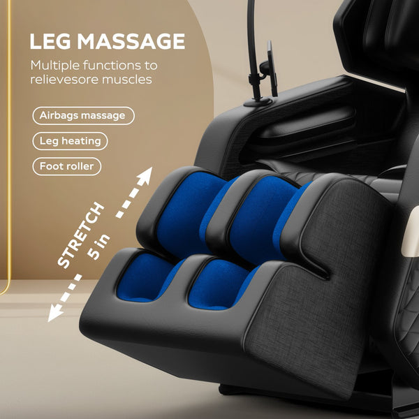 English Elm 2024 Massage Chair Recliner - Zero Gravity Full Body Air Pressure Massage For Ultimate Relaxation W1875P212650