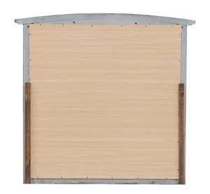 English Elm Hammond Contemporary Wood Veneer Mirror with Low-Distortion Glass, Slim 35x37 Profile for Small Spaces Gray 38 L x 39 W x 3 H B078108314