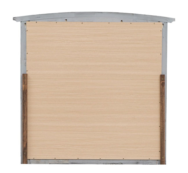 English Elm Hammond Contemporary Wood Veneer Mirror with Low-Distortion Glass, Slim 35x37 Profile for Small Spaces Gray 38 L x 39 W x 3 H B078108314