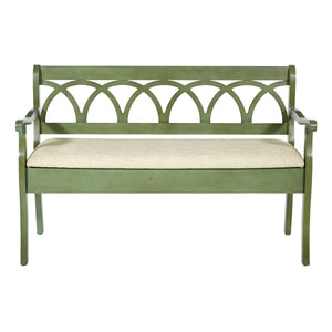 OSP Home Furnishings Coventry Storage Bench Sage