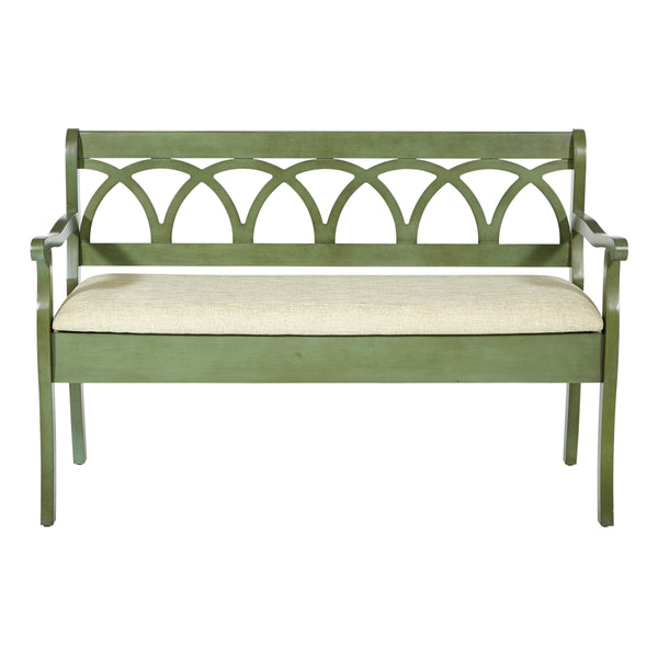 OSP Home Furnishings Coventry Storage Bench Sage
