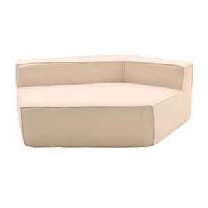 English Elm Beige Teddy Fleece Modular Floor Lounge Chair Foam Cushioned Cozy Dorm Living Room W3326P354557