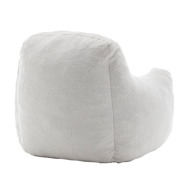 English Elm Bean Bag Chair With Memory Foam - Plush Teddy Upholstery For Cozy Relaxation In Any Space! W2200P247712