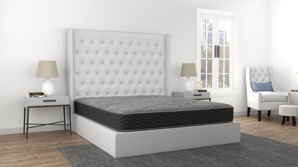 English Elm Cs Firm Hybrid Twin Mattress with Pocketed Coils and Knitted Fabric Sleep Surface B337P293516