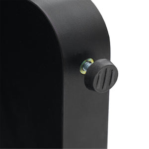 English Elm 63" Modern Faux Marble Dining Table with Geometric Rubberwood Legs, Durable 350lb Capacity, Easy Assembly White+Black N752P317333K