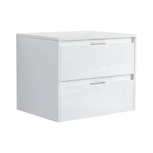 English Elm 24" Bathroom Wall Cabinet - Modern Floating Design With Soft-Close Drawers For Space-Saving Storage W999P312101
