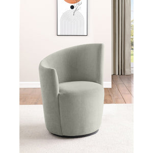 English Elm Kaylie Velvet Swivel Accent Chair Sculptural Curved Back for Living Room B062P447947