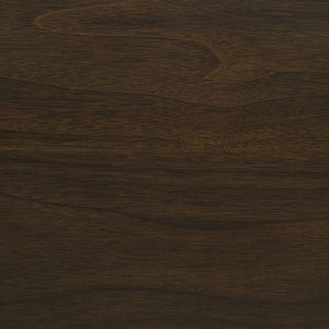 English Elm Wes Dark Walnut 2-Door Sideboard Buffet Storage Cabinet with Removable Shelves, Tapered Legs, Timeless Grain Finish B062P344986