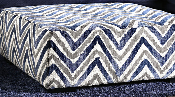 English Elm Modern Square Ottoman with Wooden Legs 42"x42" Plush Top Transitional Accent Seating for Home Decor Multi 43 L x 42 W x 17 H B2741P355861