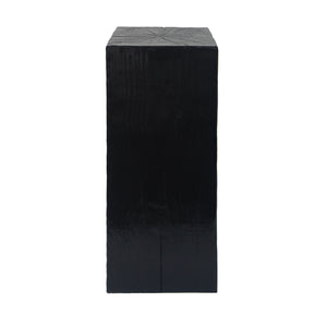 English Elm Christopher Knight Home® - Retro Square-Column Side Table Set with Wood-Look MGO Finish, Stackable End Tables for Living Room Black N770S372B98B99B