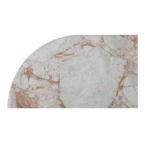 English Elm Sartoria Oval Breccia Marble Dining Table with Jute Wrapped Mango Wood Base B2769S00004