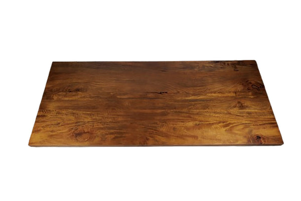 English Elm Minimalistic Low Profile Rectangular Coffee Table with Polished Metal Legs for Loft Living B024P357597