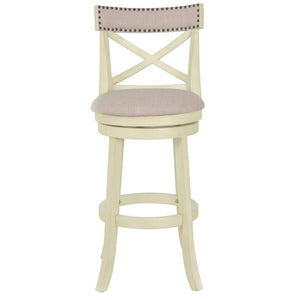 English Elm Jayser Beige Stool With Flared Legs