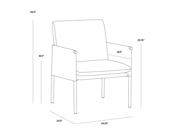 Sunpan Bellevue Lounge Chair - Elegant Upholstered Design with Antique Brass Frame and Unique Textures Abbington Black / Bravo Black