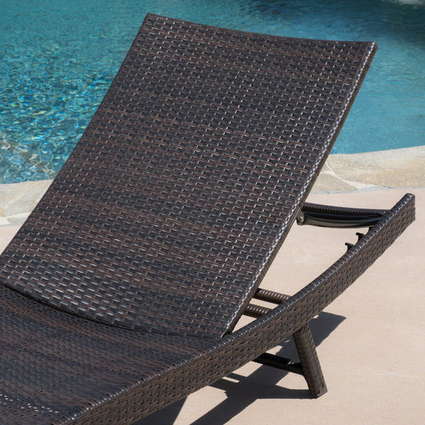 English Elm Christopher Knight Home® - Kauai Pe Wicker Chaise Set - All-Weather Loungers For Ultimate Outdoor Comfort & Relaxation 54087.00MP2