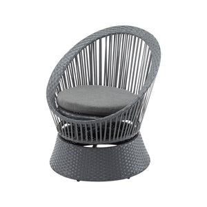 English Elm Christopher Knight Home® - [Set Of 2] Stylish Gray Swivel Wicker Lounge Chairs With Plush Cushions For Indoor And Outdoor Relaxation N767P237032B_2