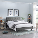 Christopher Knight Home® - Noble House - Atterbury Fully-Upholstered Queen-Size Platform Bed Frame