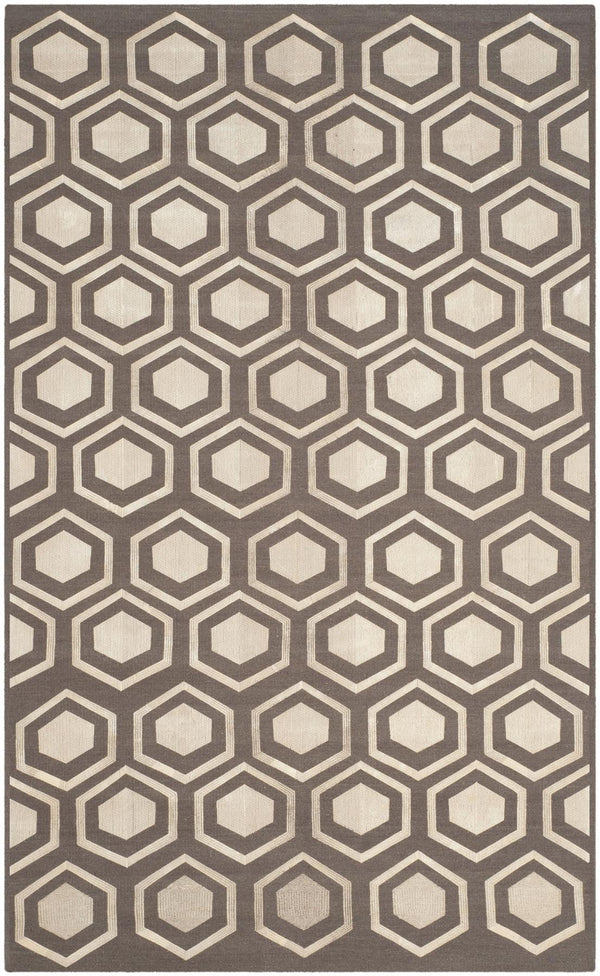 Safavieh Kilim 629 Hand Woven Flat Weave with embroidery  Rug Grey KLM629A-8